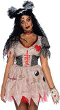 Leg Avenue Women's Deadly Voodoo Doll Halloween Costume,