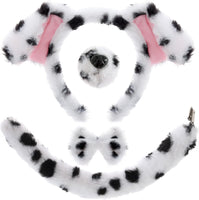 Dalmatian Costume Set Dalmatian Dog Ears Headband Tail Nose Bowtie