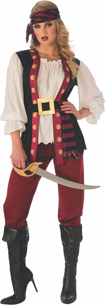 womens Pirate Costume, Adult  Medium