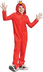 Elmo Costume for Kids, Official Adaptive Sesame Street Costume Jumpsuit and Headpiece, Child Size Medium (7-8) V