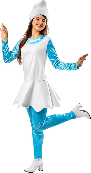 Smurfette Costume for Adults, Women's Large Costume