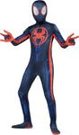 Marvel Miles Morales Black Zentai Suit Costume - Spider-Man Black & Red