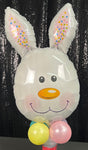 Bunny Head Foil Balloon