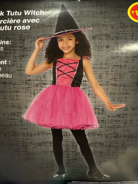 Pink tutu Witch Kid's 8-10 Medium