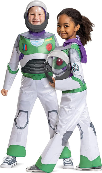 Lightyear Buzz Space Ranger Deluxe Official Disney Lightyear Costume Outfit for Kids, Child Size Small (4-6)