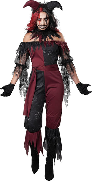Psycho Jester Costume for Women Medium