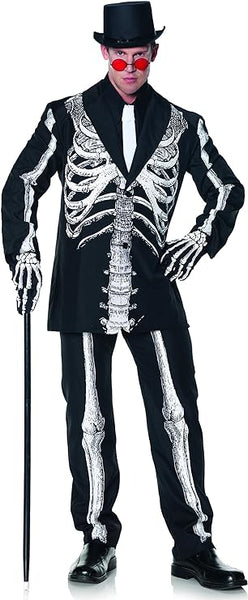 CLEARANCE Men's Plus-Size Bone Daddy skeleton suit day of the dead