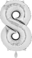 Anagram Number Balloon- silver 26“