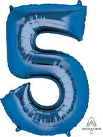 Number Balloon- blue 34”