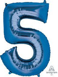Number Balloon- blue 34”