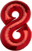 Anagram Red Number Balloon 34“
