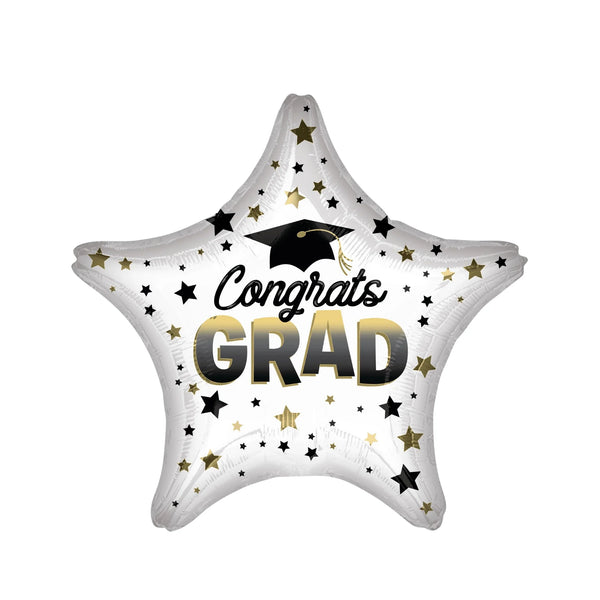 Anagram Star Foil Balloon- Congrats Grad stars
