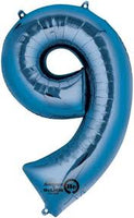 Number Balloon- blue 34”