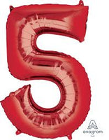 Anagram Red Number Balloon 34“