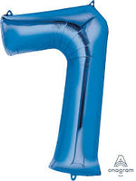 Number Balloon- blue 34”