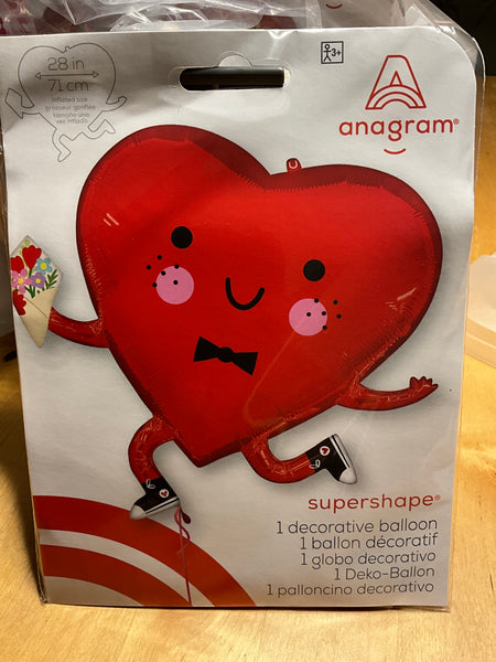 Heart character Foil Balloon