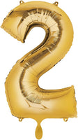 Anagram Number Balloon - Gold 26“