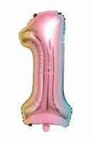 Trico Balloon NUMBER #0 RAINBOW 34" FOIL