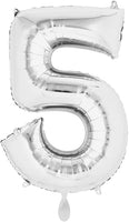 Anagram Number Balloon- silver 26“