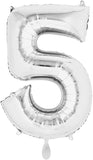 Anagram Number Balloon- silver 26“