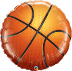 Qualatex Round Foil Balloon- Basketball