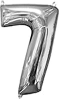 Anagram Number Balloon- silver 26“