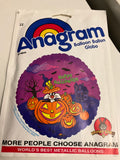 Anagram Round Foil Balloons- Jack-o-lantern, Pumpkin