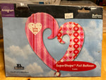 Heart Supershape Foil Balloon, 32“