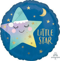 Anagram Round Foil Balloon- little star