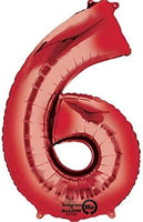 Anagram Red Number Balloon 34“