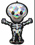 Anagram SuperShape Foil Balloons- 34” holographic skeleton