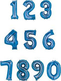 Number Balloon- blue 34”