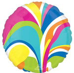 Anagram Round Foil Balloon- Vibrant multicolour