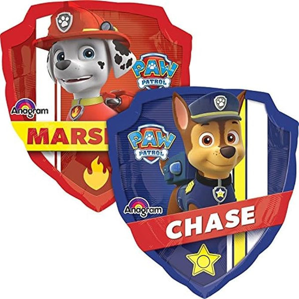Anagram Supershape Foil Balloon- Paw Patrol Chase/Marshall