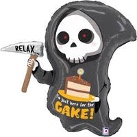 Betallic SuperShape Foil Balloon- Grim Reaper Birthday Cake