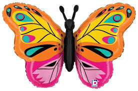 Betallic Supershape Foil Balloon- 30“ Colourful Butterfly