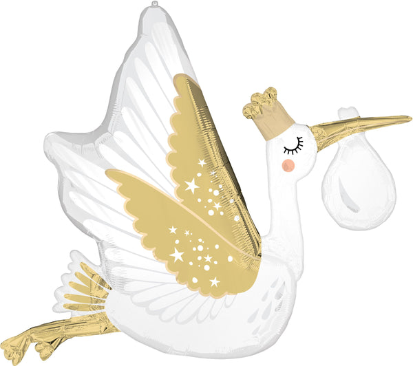 Anagram Stork Supershape Foil Balloon 35“