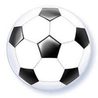 Qualatex Bubbles Balloon- Soccer Ball