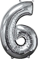 Anagram Number Balloon- silver 26“