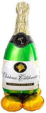 AirLoonz Bubbly Wine Bottle 60“ air filled balloon champagne