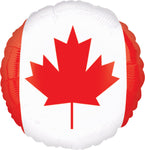 Qualatex Round Foil Balloon- Canada Flag
