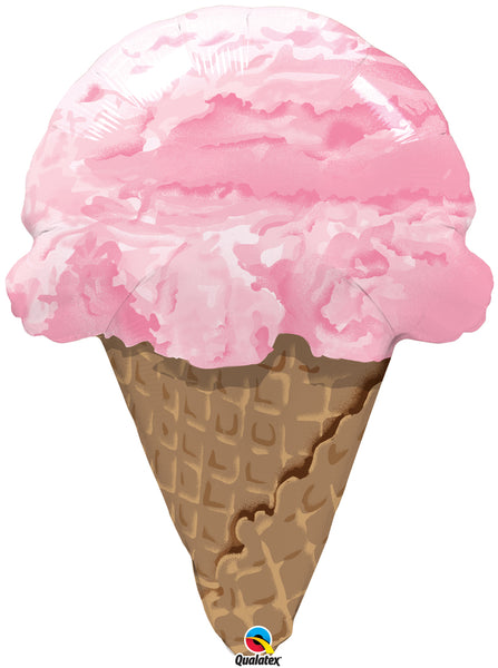 Qualatex Foil Balloon- Ice Cream Cone 27“