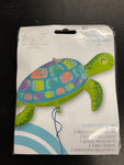 Anagram Turtle Supershape Foil Balloon- ombre multicolor