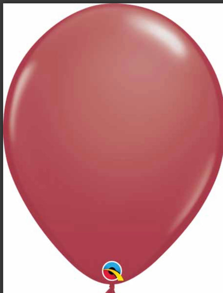 Qualatex 11” latex balloon Cranberry