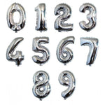 Trico Balloon Numbers - silver 34“
