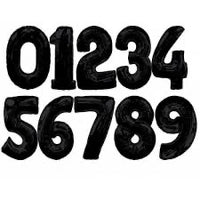 Anagram Number Balloon- black 26“