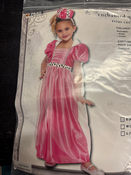 Enchanted Queen Pink Princess Costume SMall 4-6