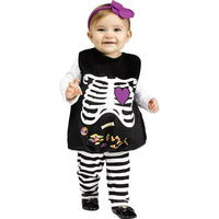 Skelly Belly cute skeleton Halloween costume toddler