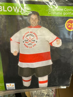 Inflatable Hockey Player Adult Halloween Costume