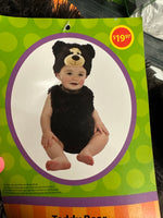 Infant baby teddy bear costume brown